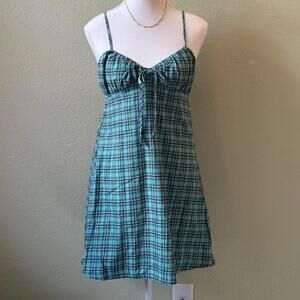 NWT Plaid Mini Dress